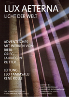 Konzertplakat: Adventskonzert Lux Aeterna