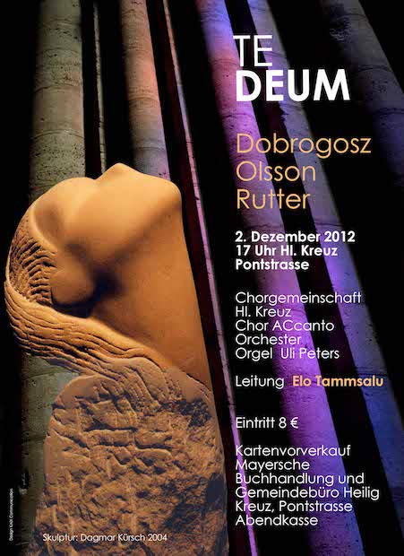 Konzertplakat: Adventskonzert Te Deum