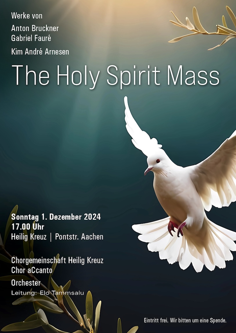 Konzertplakat zur Holy Spirit Mass